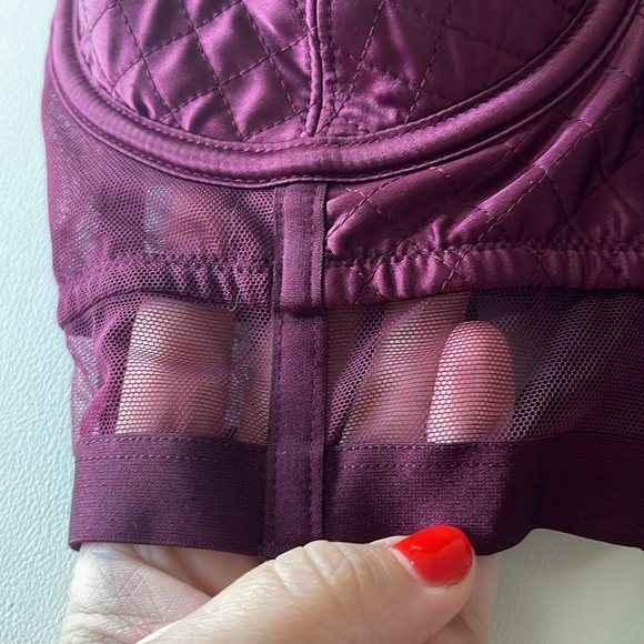 Victoria’s Secret Very Sexy Lined Balconet Burgundy Bra Women’s Size 32DD - Picture 4 of 9